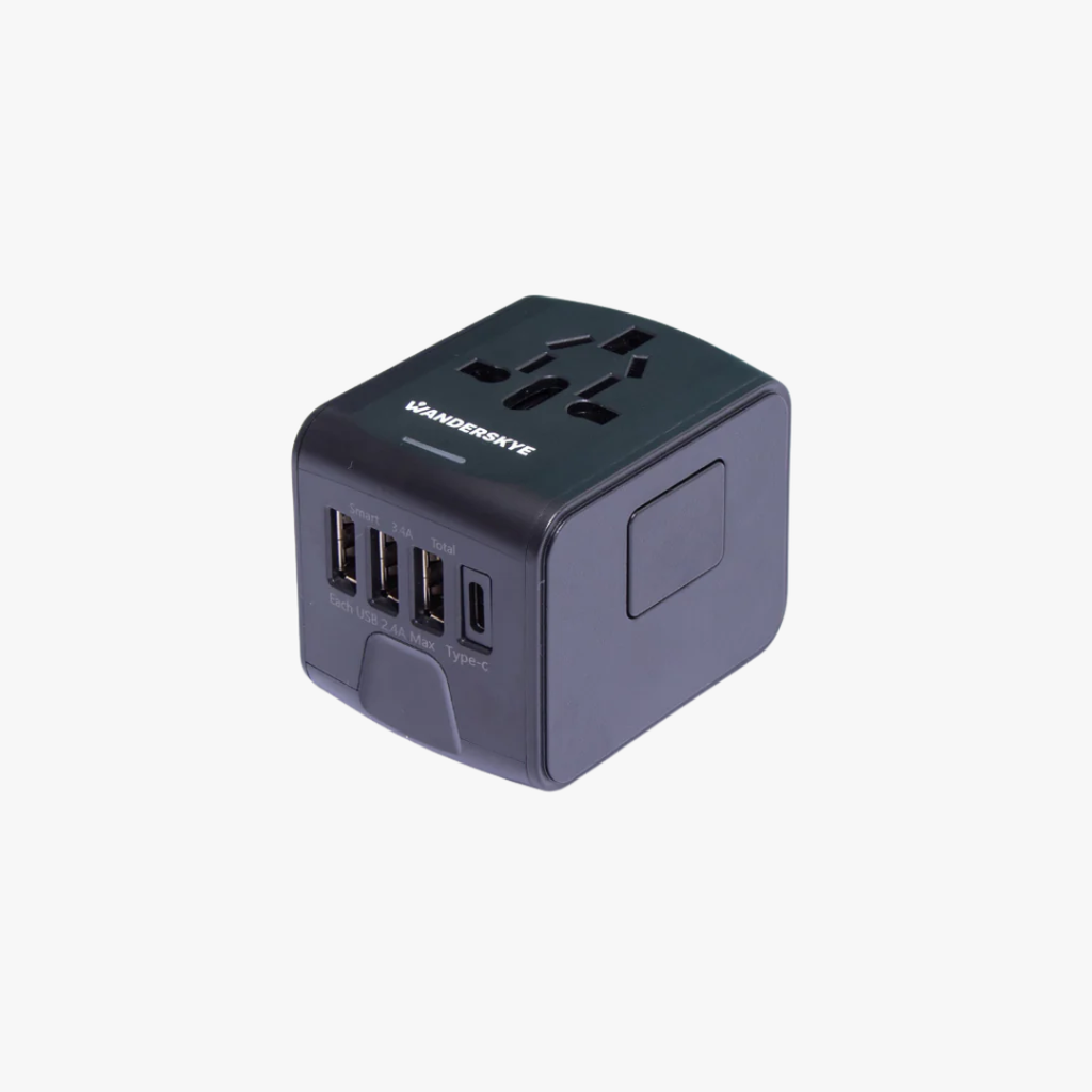 3 USB + 1 Type C Travel Adaptor