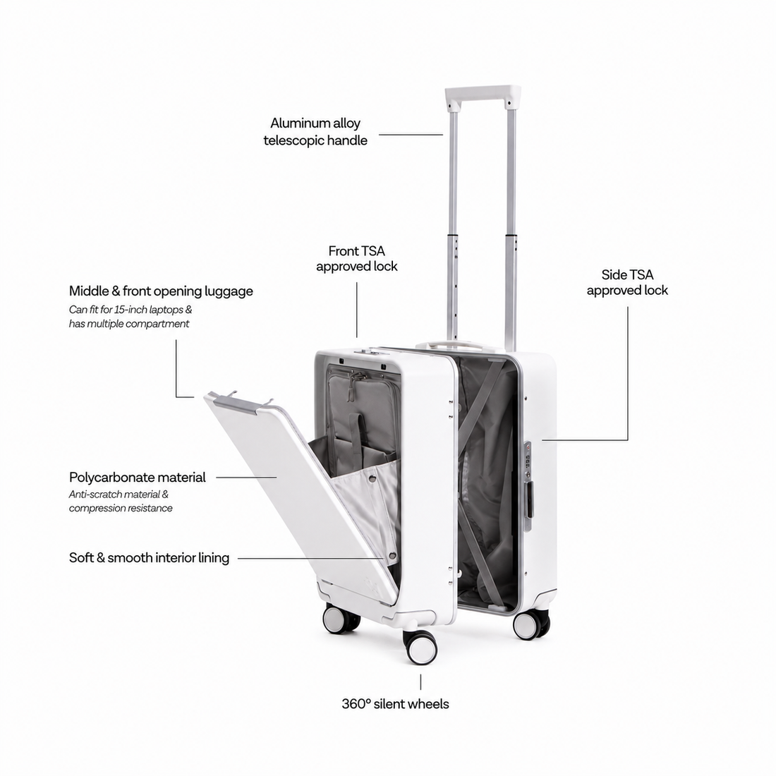 The Carry on Explora Glide Luggage 20 Inch