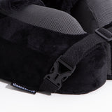 Max Memory Foam Neck Pillow Plus with Removable Hoodie & Built-in Earplugs