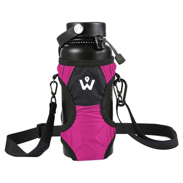 Foldable Water Bottle Carrier bag - Pink | Wanderskye