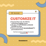 Customized Luggage Cover